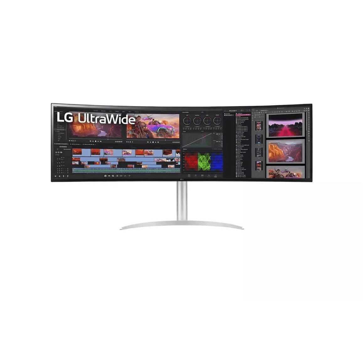 LG 49WQ95C-W UltraWide 49-inch 5120 x 1440p DQHD 32:9 144Hz 5ms IPS LED Curved Monitor