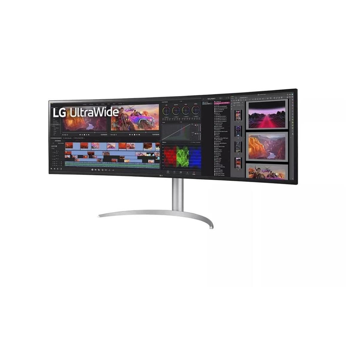 LG 49WQ95C-W UltraWide 49-inch 5120 x 1440p DQHD 32:9 144Hz 5ms IPS LED Curved Monitor