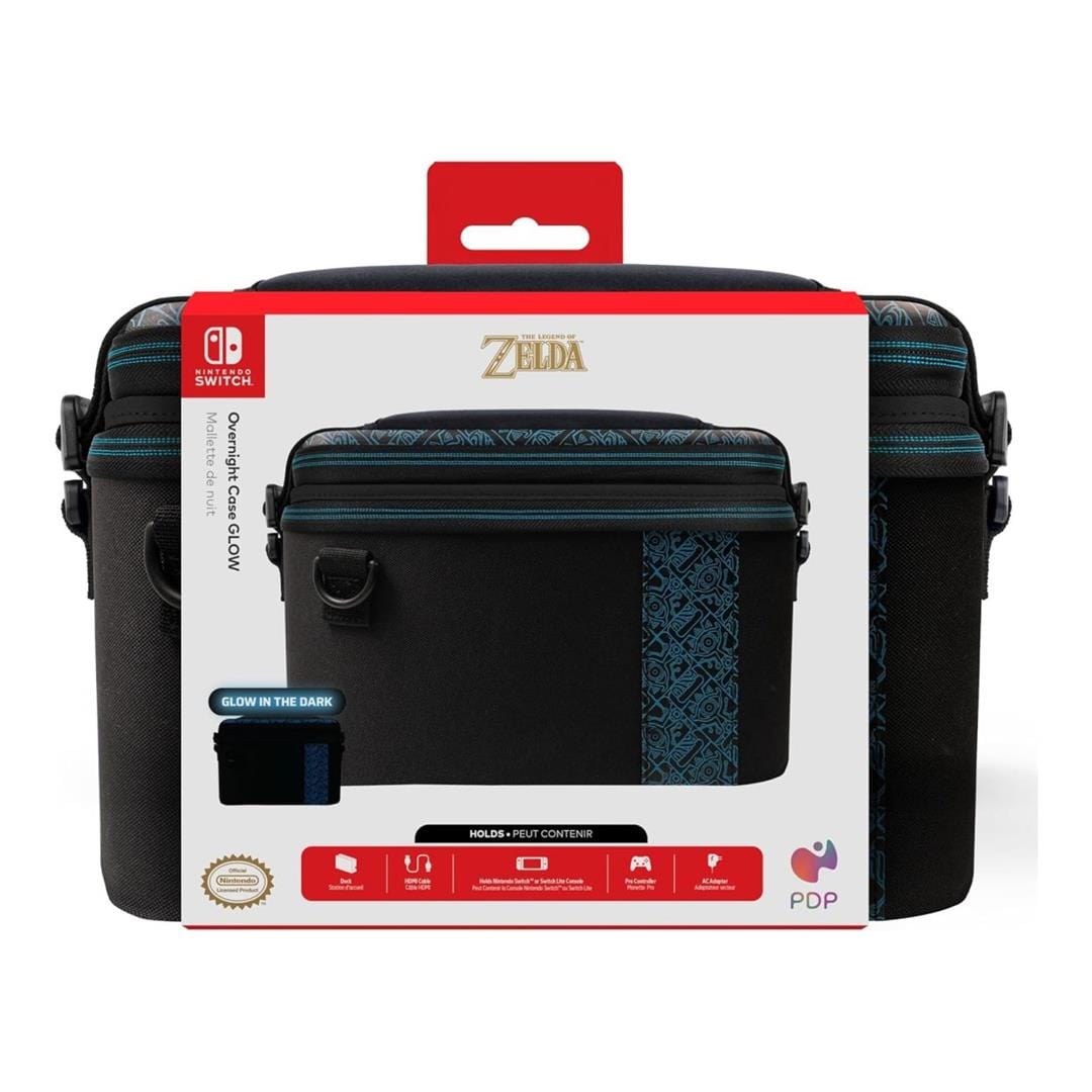 PDP Overnight Case for Nintendo Switch Glow Sheikah Shoot 500-141-SKSG