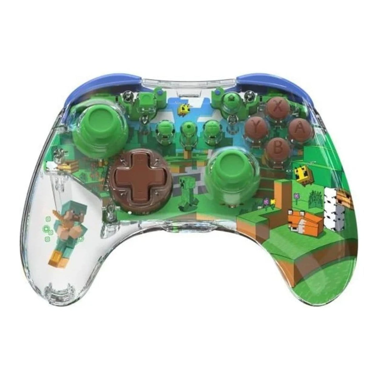 PDP REALMz Wireless Gaming Controller for Nintendo Switch Pro Minecraft Forest 500-234-STV