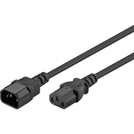 Goobay C13 to C14 Power Extension Lead Cable 2m 50081