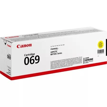 Canon 069 Yellow Toner Cartridge 1,900 Pages Original 5091C002 Single-pack