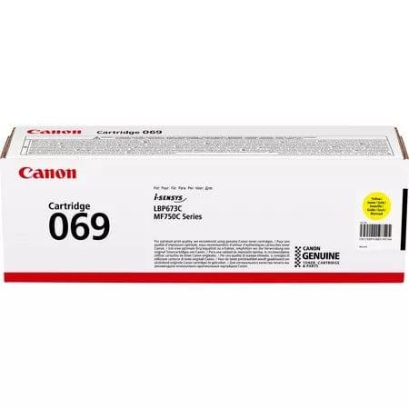 Canon 069 Yellow Toner Cartridge 1,900 Pages Original 5091C002 Single-pack