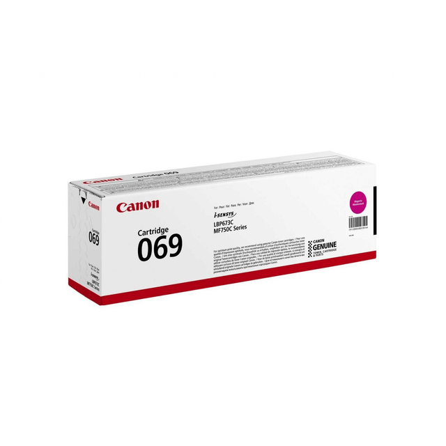 Canon 069 Magenta Toner Cartridge 1,900 Pages Original 5092C002 Single-pack