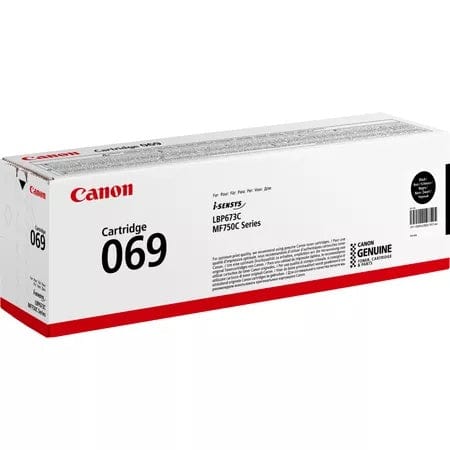 Canon 069 Black Toner Cartridge 2,100 Pages Original 5094C002 Single-pack