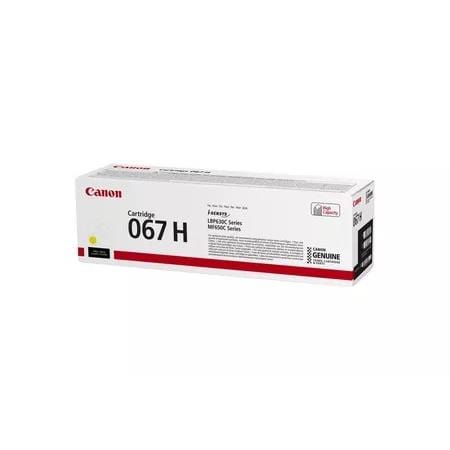 Canon 067H Yellow Toner Cartridge 2,350 Pages Original 5103C002 Single-pack