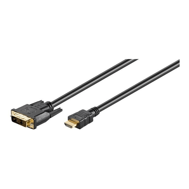 Goobay DVI-D Male to HDMI Male Gold-plated 2m Cable 51580