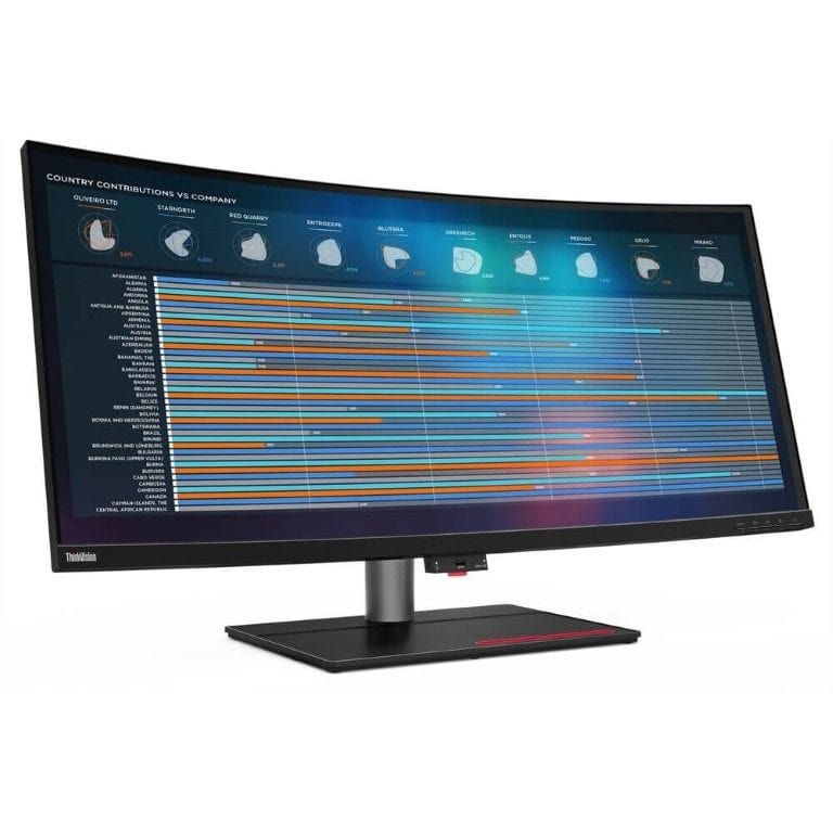 Lenovo ThinkVision P40w-20 39.7-inch 5K2K WUHD 21:9 75Hz 4ms IPS LED Curved Monitor 62C1GAT6SA