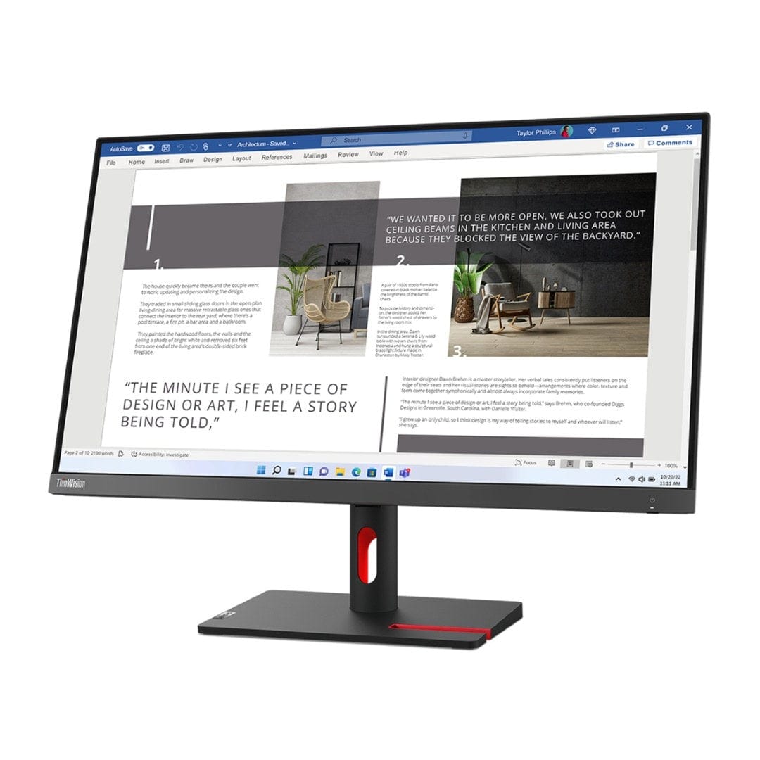 Lenovo ThinkVision S27i-30 27-inch 1920 x 1080p FHD 16:9 100Hz 4ms LED IPS Monitor 63DFKAT4SA