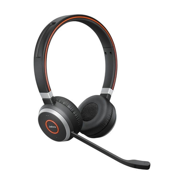 Jabra Evolve 65 SE UC Stereo Wireless Headset with Link390a and Stand 6599-833-499