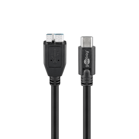 Goobay USB-C to Micro-B 3.0 1m Cable Black 67996