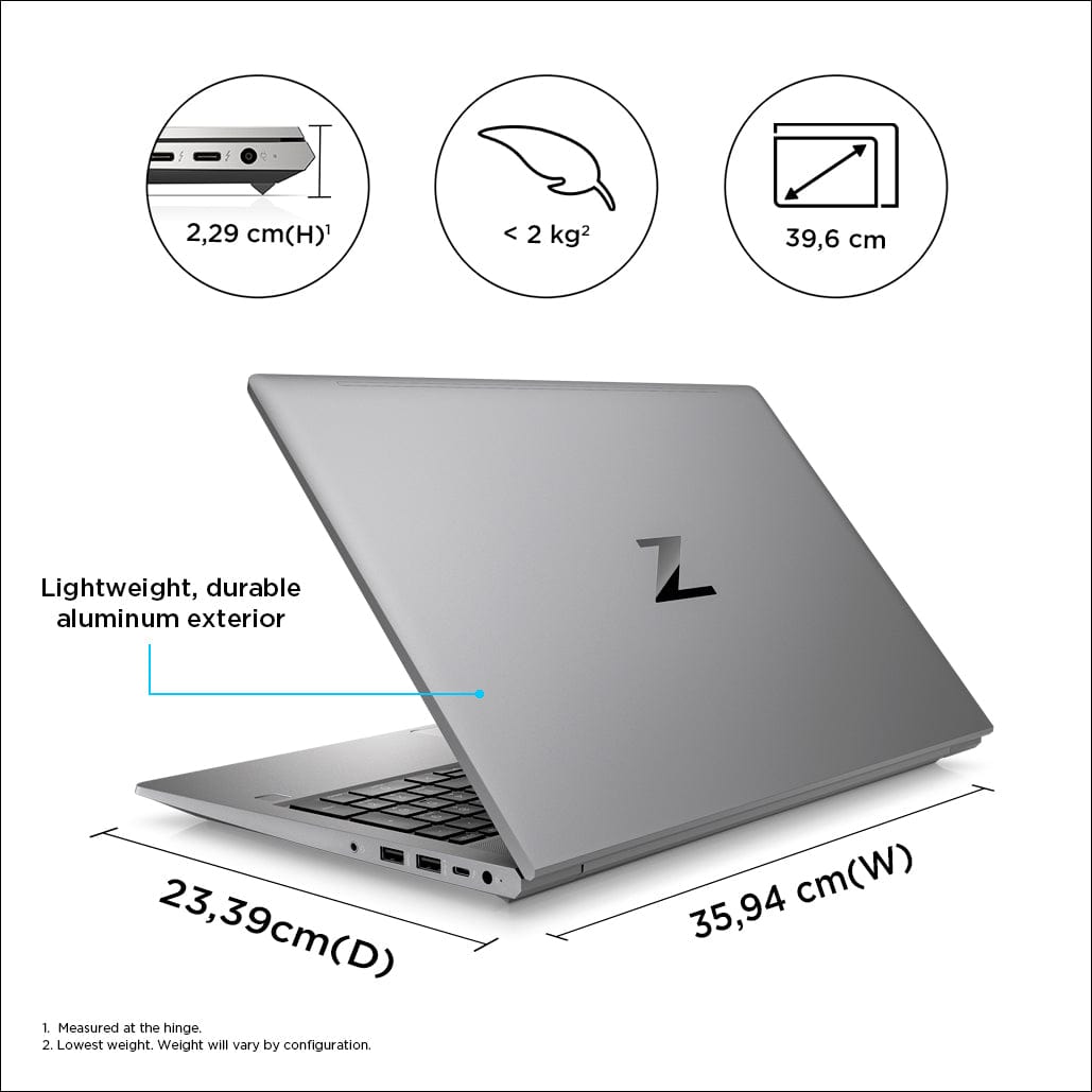 HP ZBook Power G9 15.6-inch FHD Laptop - Intel Core i7-12700H 512GB SSD 16GB RAM Nvidia T600 Win 11 Pro 69Q53EA