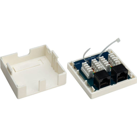 Goobay 2-port RJ45 CAT 6 UTP Surface Mount Installation Box White 77633