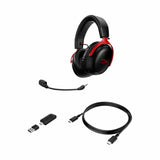 HyperX Cloud III Wireless Gaming Headset Black Red 77Z46AA