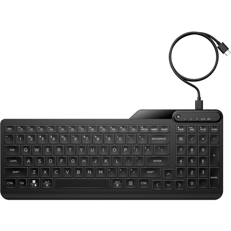 HP 405 Multi-Device Backlit Wired Keyboard 7N7C1AA