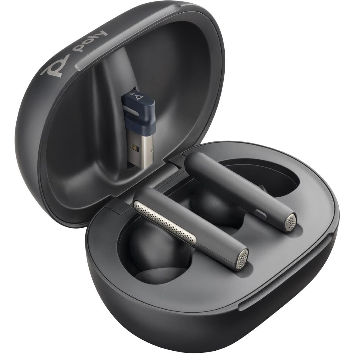 Poly Voyager Free 60+ UC M Earbuds with BT700 USB-C Adapter - Carbon Black 7Y8H0AA