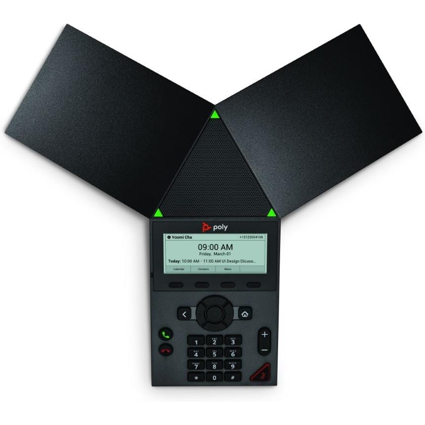 Poly Trio 8300 IP Conference Phone and PoE-enabled 849A0AA