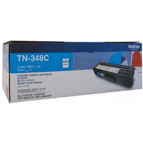 Brother TN-348C Cyan Toner Cartridge 6000 Pages Original 84GT330C106 Single-pack