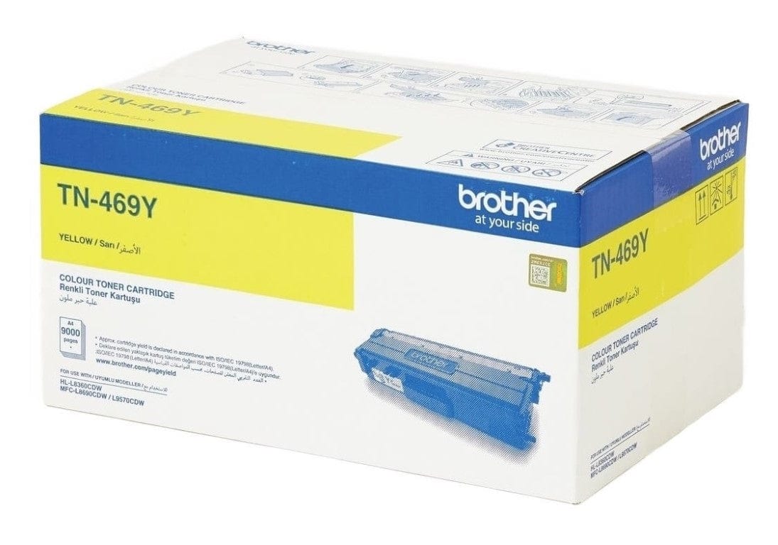 Brother TN-469Y Yellow Toner Cartridge 9,000 Pages Original Single-pack