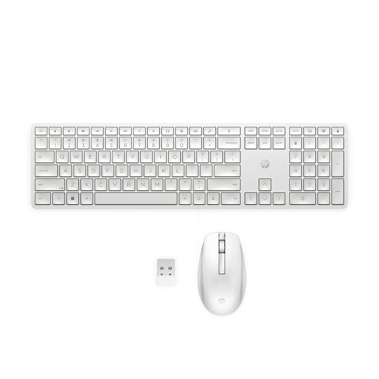 HP 655 Wireless Keyboard and Mouse Combo White 860P8AA