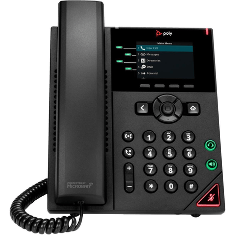 Poly VVX 250 4-Line IP PoE Phone 89B62AA