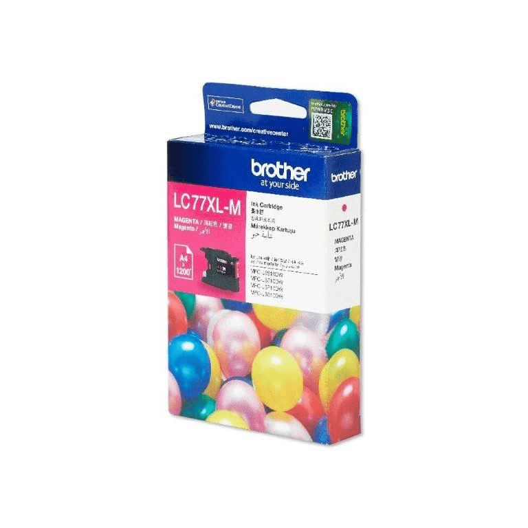 Brother LC77XL-M Magenta Ink Cartridge 1200 Pages Original 8ZC73200240 Single-pack