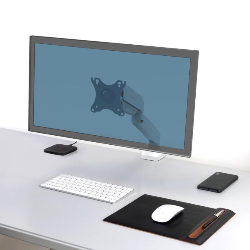 Port Designs PORT VESA Single Screen Desk Mount Monitor Arm White 901110