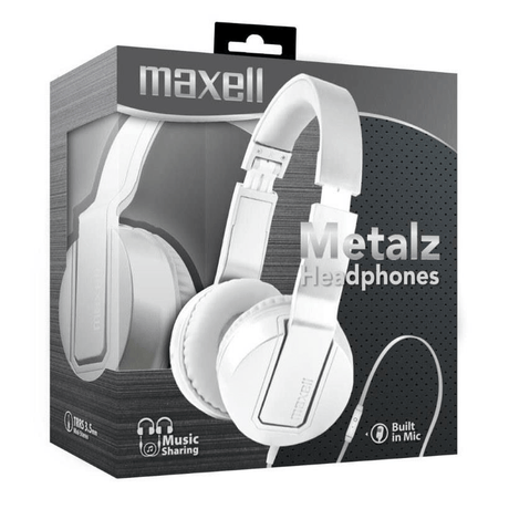 Maxell SMS-10 METALZ Wired Headsets Pearl 90850300-SMS-10-PEARL