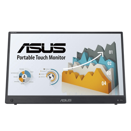 ASUS ZenScreen MB16AHT 15.6-inch 1920 x 1080p FHD 16:9 60Hz 5ms IPS LED Touchscreen Monitor 90LM0890-B01170