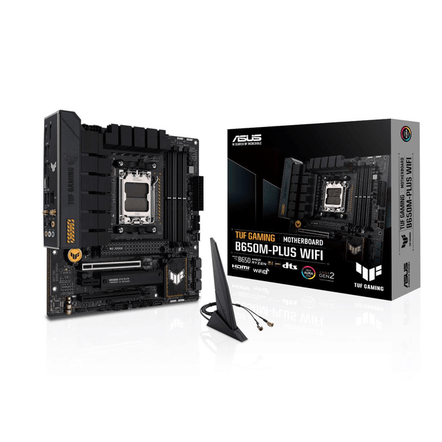 Asus TUF Gaming B650M-PLUS Wi-Fi AMD Socket AM5 micro ATX Motherboard 90MB1BF0-M0EAY0