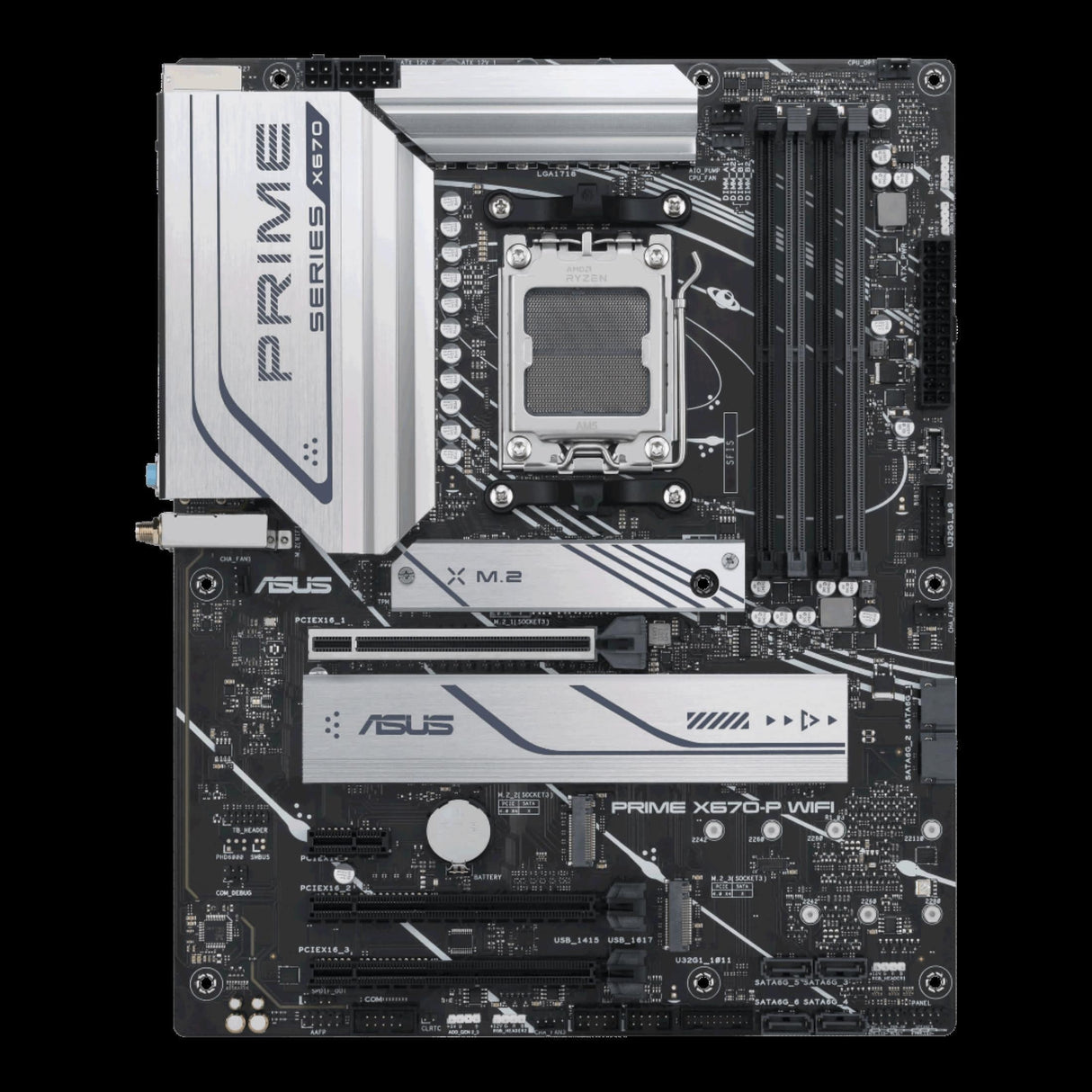 Asus Prime X670-P Wi-Fi AMD Socket AM5 ATX Motherboard 90MB1BV0-M0EAY0