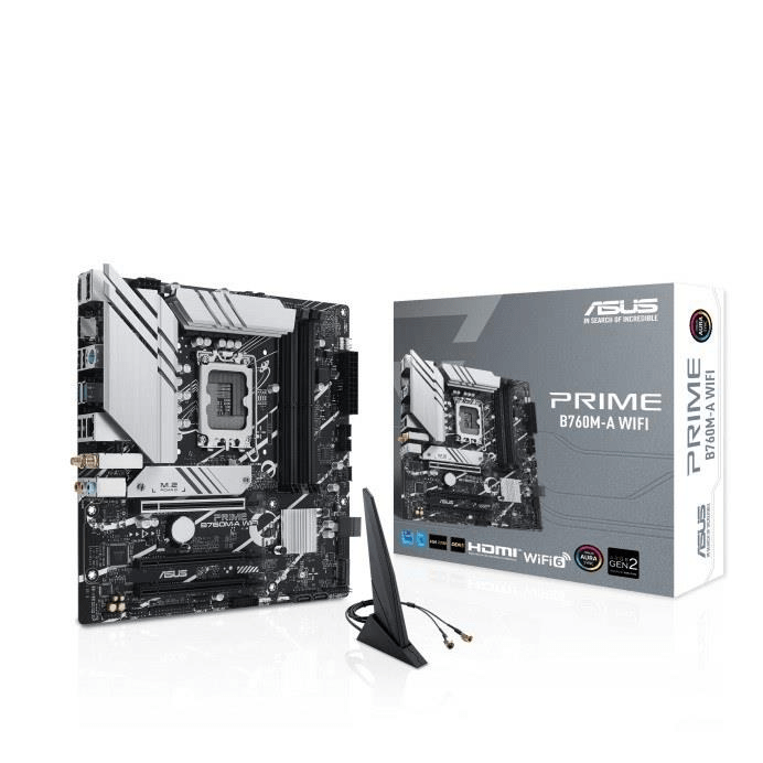 Asus Prime B760M-A Wi-Fi Intel LGA 1700 micro ATX Motherboard 90MB1EL0-M0EAY0