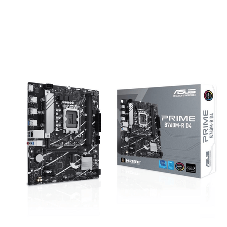 ASUS Prime B760M-R D4 Intel LGA 1700 micro ATX Motherboard 90MB1HA0-M0EAY0