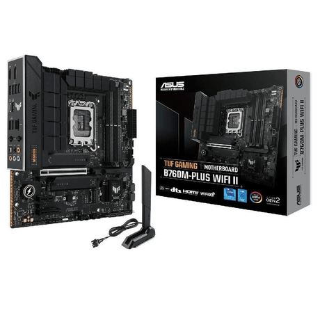 ASUS TUF Gaming B760M-PLUS WIFI II Intel LGA 1700 micro ATX Motherboard 90MB1HE0-M0EAY0