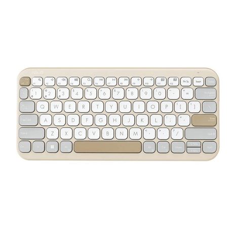 ASUS KW100 Marshmallow Wireless Keyboard - Oatmilk 90XB0880-BKB000