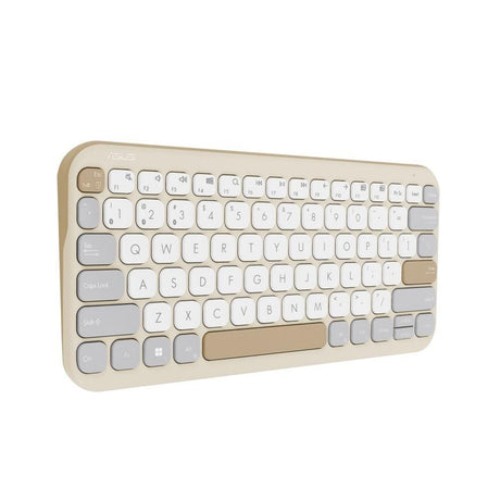 ASUS KW100 Marshmallow Wireless Keyboard - Oatmilk 90XB0880-BKB000