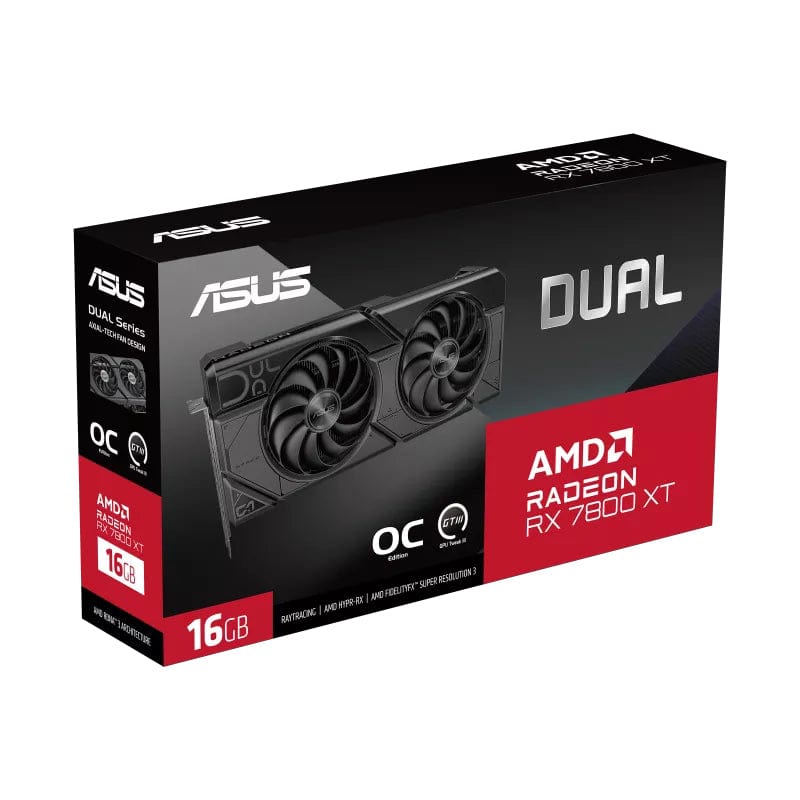 ASUS Dual Radeon RX 7800 XT OC Edition 16GB GDDR6 Graphics Card 90YV0JJ1-M0NA00