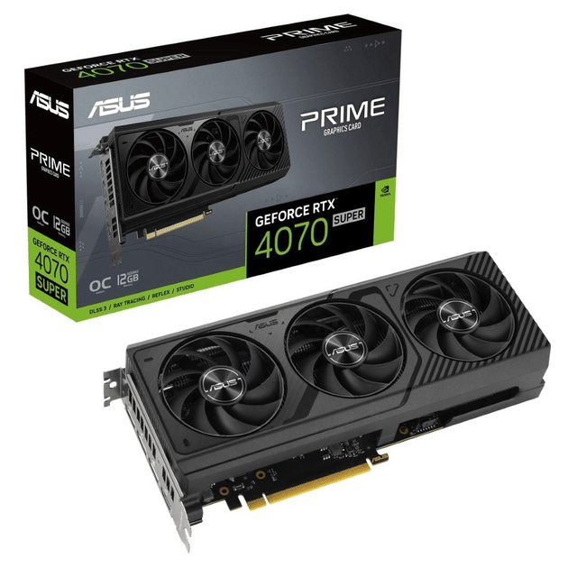 ASUS Prime GeForce RTX 4070 SUPER OC Edition 12GB GDDR6X Graphics Card 90YV0KC6-M0NA00