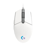 Logitech G203 LightSync 8,000 DPI RGB Wired Gaming Mouse - White 910-005797