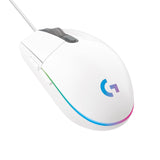 Logitech G203 LightSync 8,000 DPI RGB Wired Gaming Mouse - White 910-005797