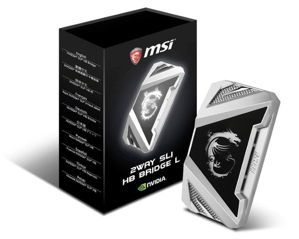 MSI 2-Way SLI HB Bridge L - Silver 914-4395-008