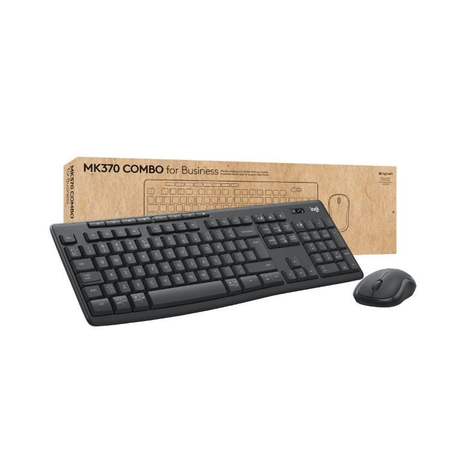 Logitech MK370 Wireless Keyboard and Mouse Combo for Business - Graphite 920-012077