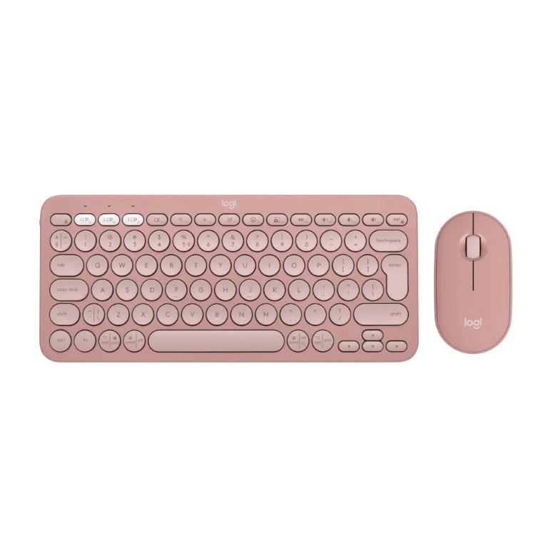 Logitech Pebble 2 Wireless Keyboard and Mouse Combo Rose 920-012241