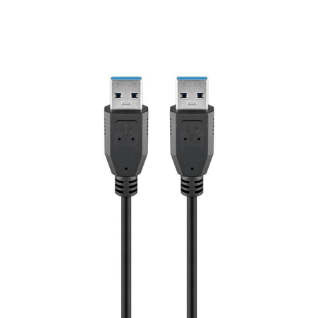 Goobay USB 3.0 SuperSpeed Male to Male 1.8m Cable Black 93928