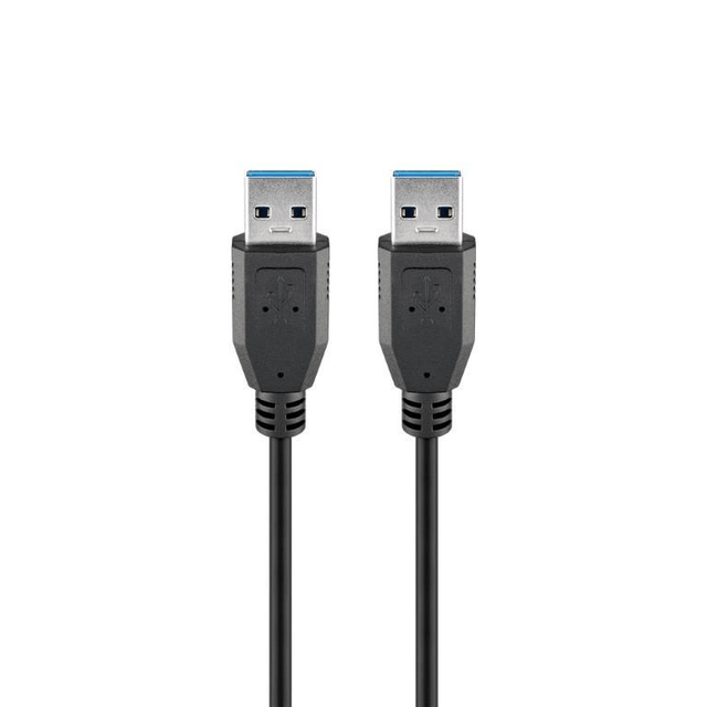 Goobay USB 3.0 SuperSpeed Male to Male 1.8m Cable Black 93928