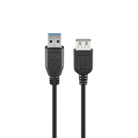 Goobay USB 3.0 SuperSpeed Extension 1.8m Cable Black 93998