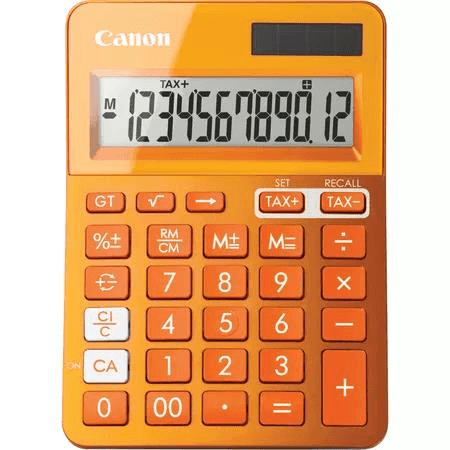 Canon LS-123K Basic Calculator Orange 9490B004