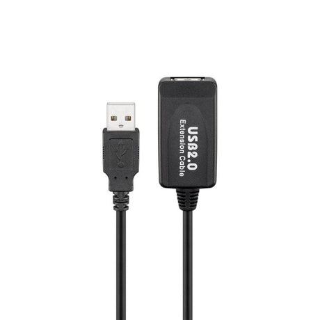 Goobay Active USB 2.0 Extension 10m Cable Black 95119