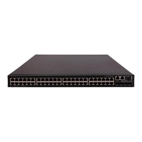 H3C S5130S-52S-PWR-HI 48-port GbE PoE+ Managed Switch with 4x SFP+ Ports 9801A1ML