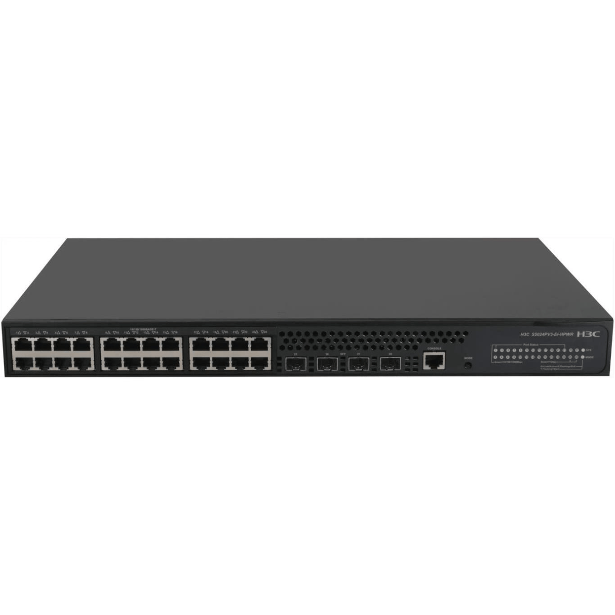 H3C S5024PV3-EI-HPWR 24-port Managed L2 PoE Network Switch 9801A1QH